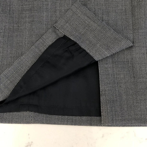 Brooks Brothers Explorer Wool Midi Pencil Skirt Navy Off White Check Print Sz 12 - Picture 5 of 13